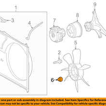 TOYOTA OEM Cooling Fan-Fan Blade Nut 90178A0023