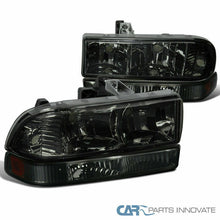 98-04 Chevy S10 Blazer Pickup Smoke Driving Headlights+Bumper Lamps Replacement