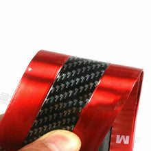 Car Interior Accessories Door Panel Red Carbon Fiber Vinyl Wrap Sticker Cover