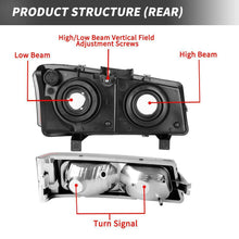 for 2003-2006 Chevy Silverado 1500 2500 Black Headlights + Smoke Tail Lights Set