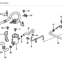 97-01 Honda CRV Power Steering High Pressure Feed Hose Pipe Line From Pump OEM