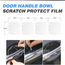 Door Handle Cup Anti Scratch Clear Paint Protector Film 4P Set For Toyota Car