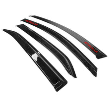 Fits 2020 Toyota Corolla Sedan Window Visor Smoke Deflector Guard w/ Red Corolla