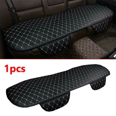 Car Rear Seat Cover Cushion Pad PU Leather Black&White For Interior Accessories