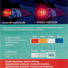 Side Marker Light Bulb-Ultinon Led - Red Philips 194RLED