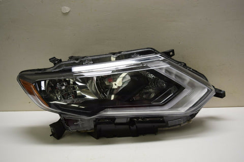 NISSAN ROGUE RH HALOGEN W/LED DRL HEADLIGHT OEM NO DAMAGE 17 18 19 20 2017-2020