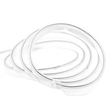 6.6ft White Cold LED Car Indoor Door Atmosphere Wire Moulding Strip Light Lamp
