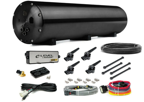 Accuair AA-ENDO-VT45-BC 5 Gal Aluminum Air Tank W/ 4 Corner Valves 50ft 3/8 Hose