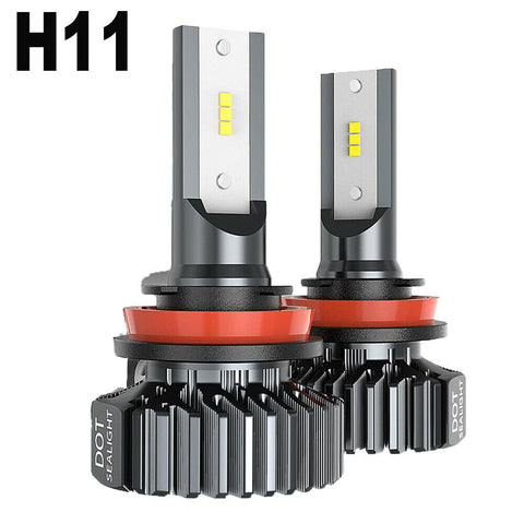 Pair SEALIGHT H11 LED Headlight Bulbs for Honda Accord 2008-2017 Pilot 2006-2019