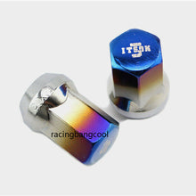 20pcs /set 32mm Racing Roasted M12x1.25 Blue Stainless Steel Wheel Lug Nuts