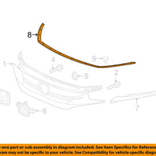 HONDA OEM 2017 Civic Front Bumper-Upper Seal 74146TEAT00