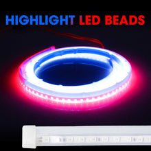 120CM 2PCS Car Door LED Side Atmosphere Lamp Slim Strip Running Flow Lamp Belt