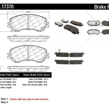 Disc Brake Pad Set Front Centric 301.17370