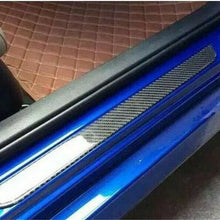 4x Accessories Carbon Fiber Car Door Welcome Plate Sill Cover Decal Stickers