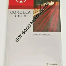 2019 TOYOTA COROLLA OWNERS MANUAL USER GUIDE XSE XLE L SE LE BASE ECO V4 1.8L