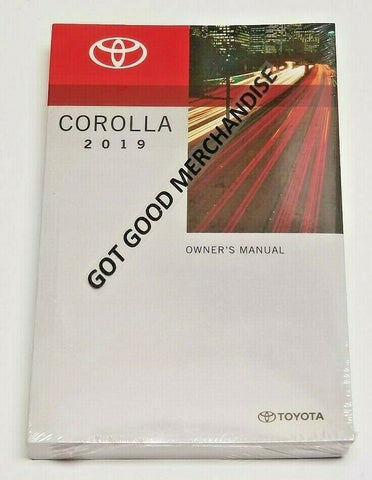 2019 TOYOTA COROLLA OWNERS MANUAL USER GUIDE XSE XLE L SE LE BASE ECO V4 1.8L