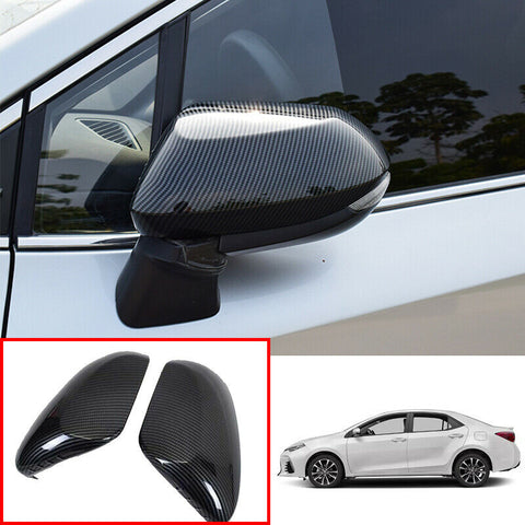 For Toyota Corolla 2019-20 carbon fiber car exterior rear view mirror cover trim