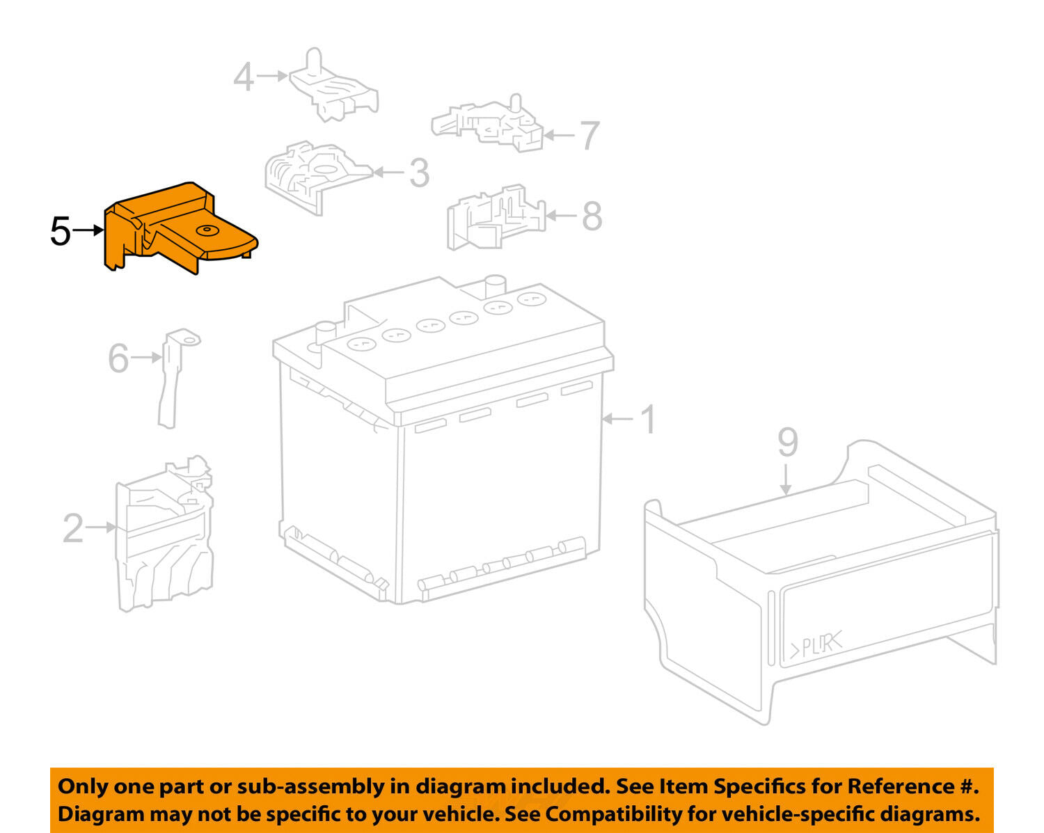 TOYOTA OEM 16-18 Prius 1.8L-L4 Battery-Cover Cap 8262147020