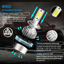 4pc H7+H7 Combo LED Headlight Bulb High-Low Beam For Benz E350 E550 2007-2009