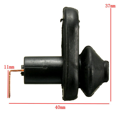 1* Black Uinversal Door Light Switch Button Durable Control Courtesy Lamp Useful