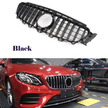 Black Front Grille Grill For Mercedes Benz W213 E200 E250 E300 E43 AMG 16-18