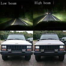 7x6 5X7 120W LED Headlight Halo DRL For 86-95 Jeep Wrangler YJ Cherokee XJ Chevy