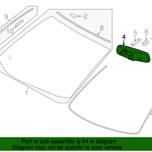 Genuine Toyota Mirror Inside 87810-0WQ40