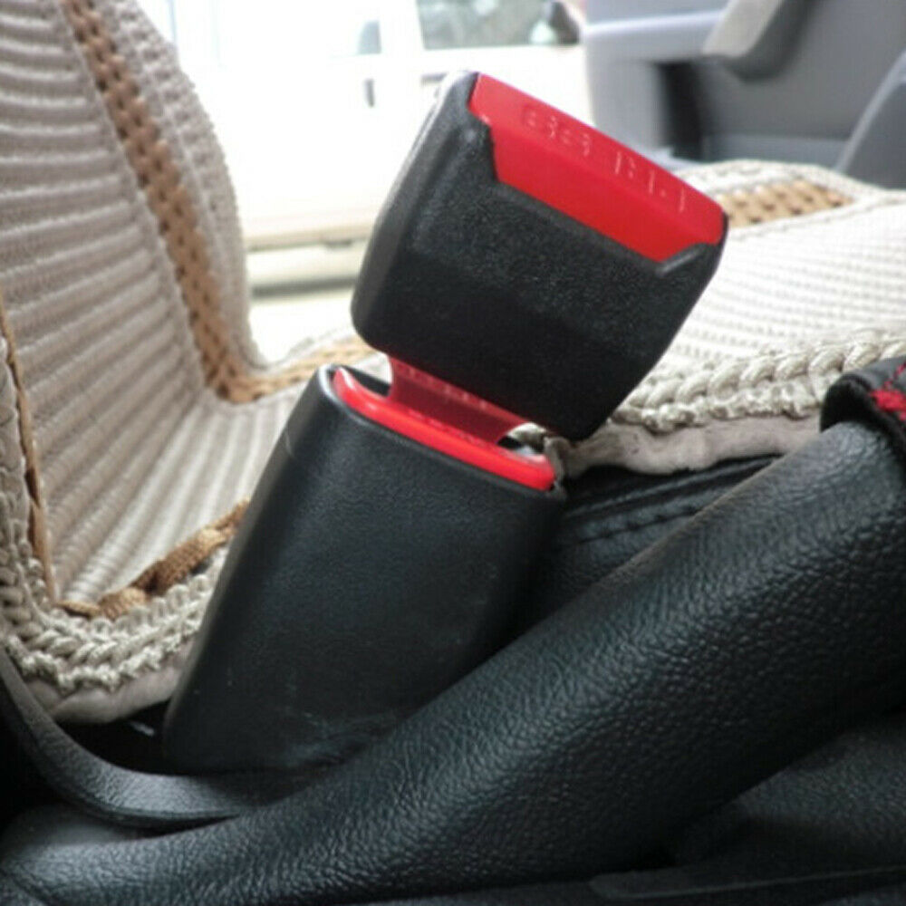 2pcs Car Safety Seat Belt Buckle Clip Extender Safety Alarm Stopper Accessory PV