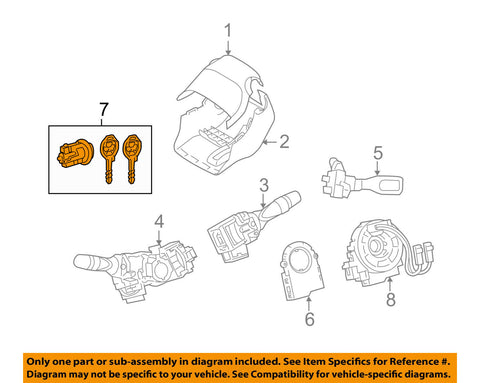 TOYOTA OEM 14-18 Corolla-Ignition Lock Cylinder 690570R050