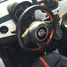 Black & Carbon Fiber Style Slip-On Steering Wheel Cover Tight Fit Sport New 2019
