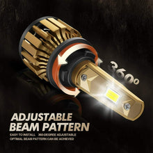 SEALIGHT P1 H11/H8/H9 LED Headlight Bulbs 6000K H11 Hi/Lo Beam Fog Light Bulbs