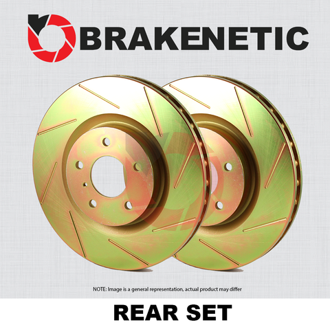 [REAR SET] BRAKENETIC SPORT SLOTTED Brake Disc Rotors BNS44207.SS