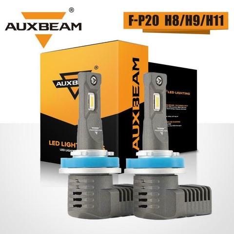 AUXBEAM F-P20 H11 H8 H9 LED Headlight 50W 5000LM Conversion Kit Bulb 6500K White