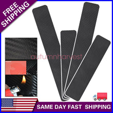 Accessories Door Plate Sill Scuff Cover Anti Scratch Sticker 4X Carbon Fiber Car