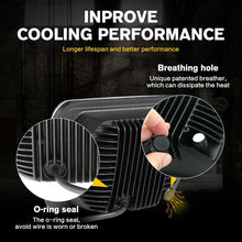 Black 7x6 Pair LED Headlights 1986-1995 Jeep Wrangler YJ 1984-2001 Cherokee XJ