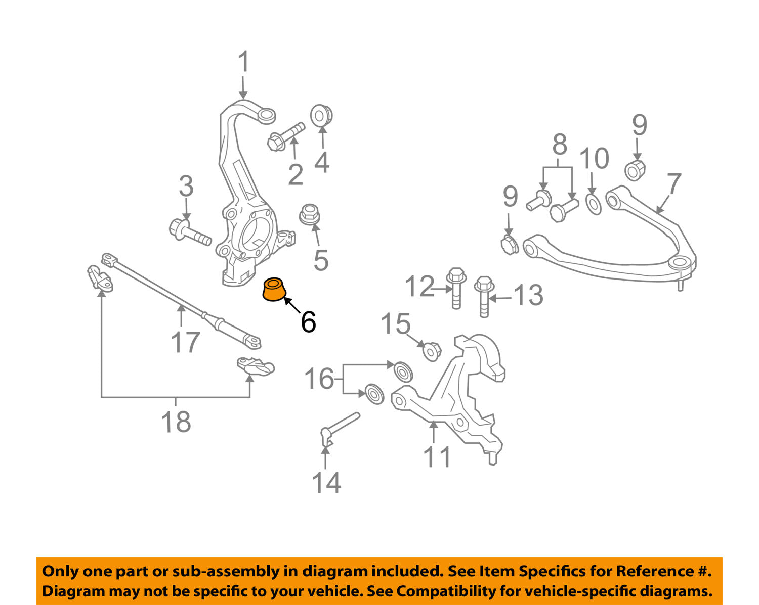 NISSAN OEM Front Suspension-Knuckle Seat 40173EG000