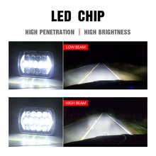 105W Osram 5x7'' 7x6'' LED Headlight Hi-Lo Beam Halo DRL For Jeep Cherokee XJ YJ