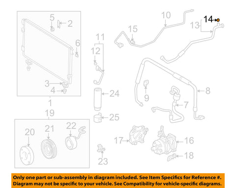 TOYOTA OEM A/C AC Condenser/Compressor/Line-Suction Hose Cap 8837502070