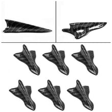 Universal Car Roof Shark Fin Decorative Sticker Carbon Fiber Decors Accessories