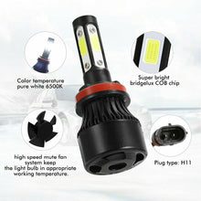 H11/H9/H8 LED Headlight Kit Low Beam Bulb Super Bright 6000K 60 Days Free Return