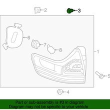 Genuine Toyota Tail Lamp Assembly Guide 81496-60010