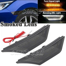 Smoked LED Switchback Amber/White Side Markers Light for 2016-2020 Honda Civic