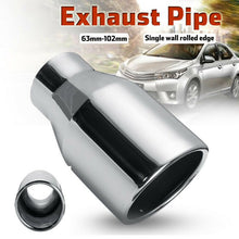 2.5" Inlet 4" Outlet Car SUV Exhaust Pipe Tail throat Muffler End Tips Universal