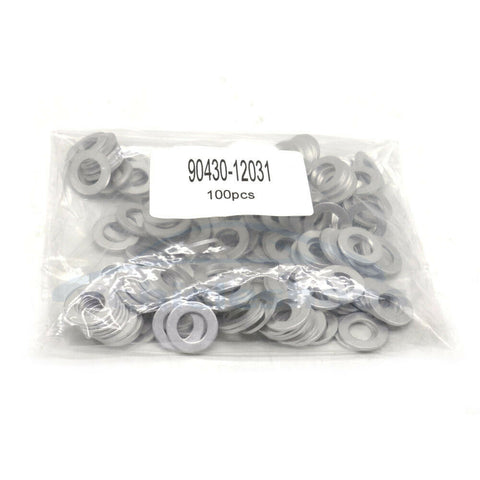 100x Oil Drain Sump Plug Washers Gasket Fits For Toyota Lexus 90430-12031