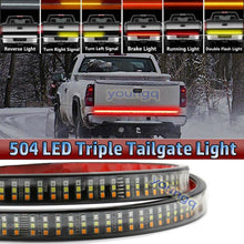 60" Triple Row 504 LED Tailgate Light Strip Bar For Toyota Tundra Tacoma Camry