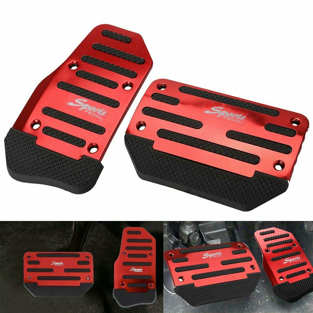 2pcs Universal Non-Slip Automatic Gas Brake Foot Pedal Pad Cover Car Accessories