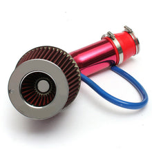 Universal Car Cold Air Intake Filter Induction Pipe Power Flow Hose System Red