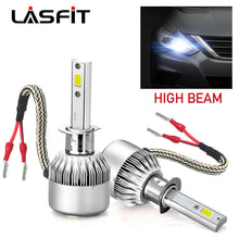 2x LASFIT H1 LED Light Bulbs High Beam Headlight 60W 7600LM 6000K Super Bright