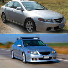 for 2004-2005 Acura TSX Black Projector Headlights Headlamps Assembly Left+Right