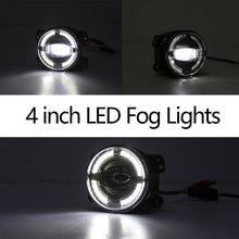 4" 30W LED Round Car Fog Lights Universal Len Projector Fit For JEEP Wrangler JK